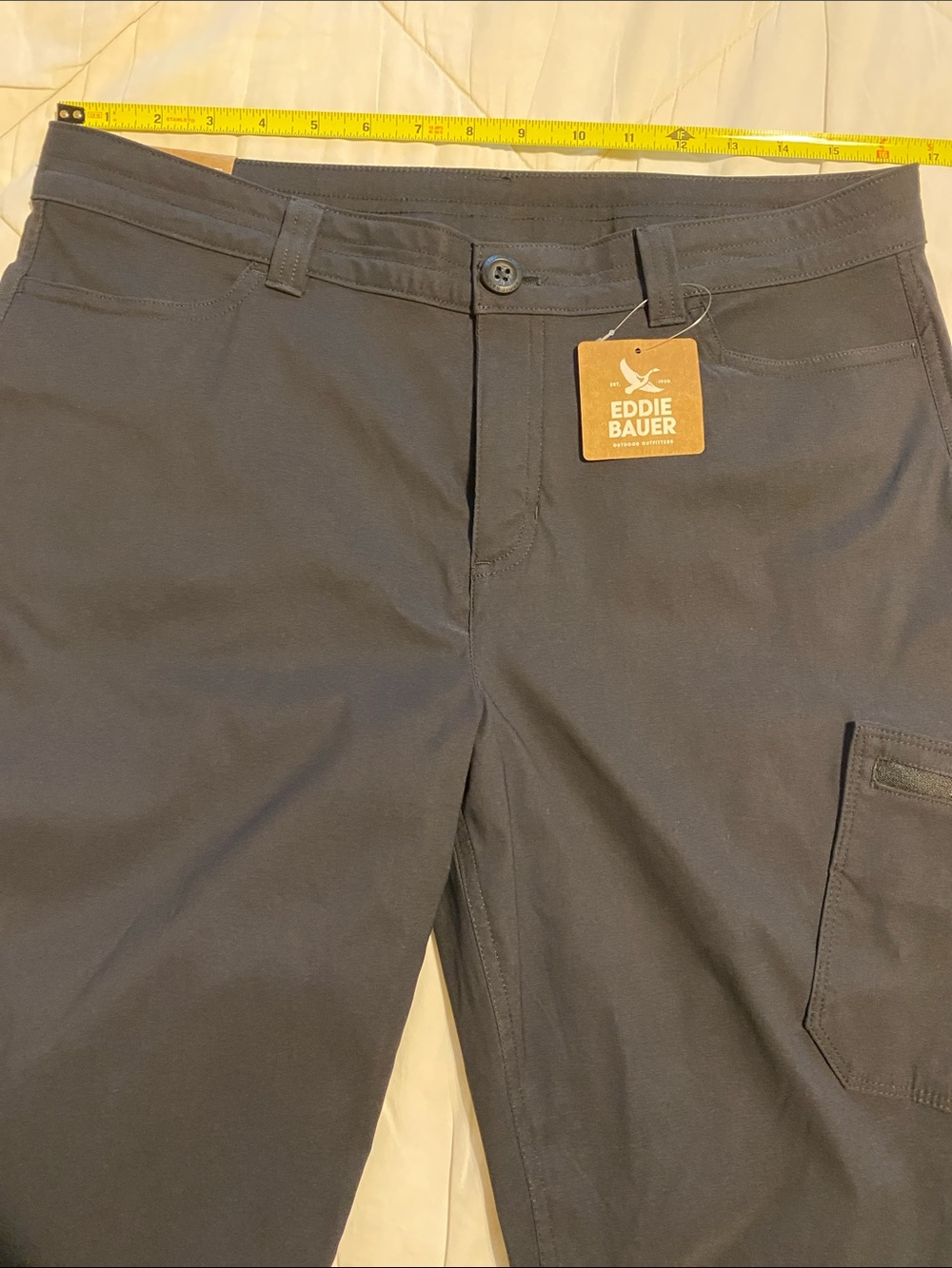 NWT Eddie Bauer Women’s sz 10 Black MidRise Stretch Tech Hiking or Casual pant. - Picture 5 of 10